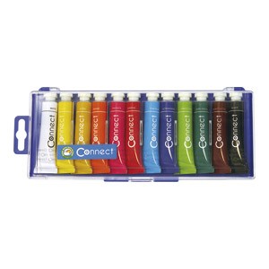 Boja tempera 12ml.aluminijska tuba 12boja/pvc Connect 448T12AE blister