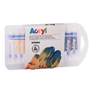 Boja tempera akrilna 7,5ml aluminijska tuba 12boja CMP