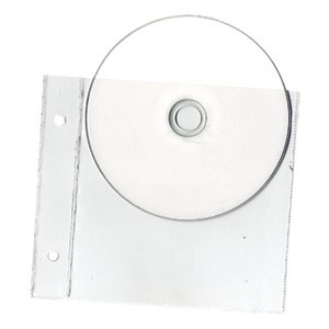Fascikl uložni pvc za 1 CD 125x125mm pk25 100my