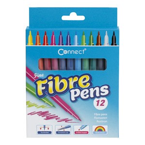 Flomaster školski 12boja karton Connect blister