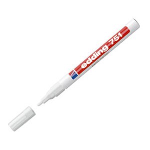 Marker permanentni lakirajući 1-2mm Edding 751 bijeli