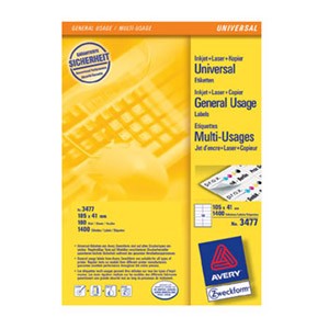 Etikete ILK 105x41mm pk100L Zweckform 3477