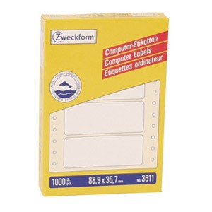 Etikete beskonačne jednoredne 88,9x35,7mm 1/1000 Zweckform 3611