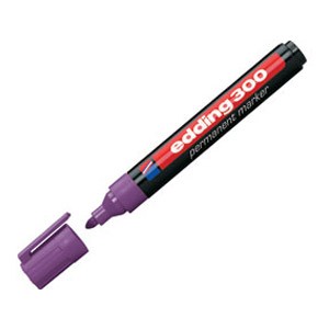 Marker permanentni 1,5-3mm okrugli vrh Edding 300 ljubičasti