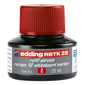 Tinta za marker (za bijelu ploču) 25ml Edding BTK25 crvena