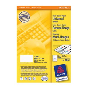 Etikete ILK 52,5x29,7mm pk100L Zweckform 3651