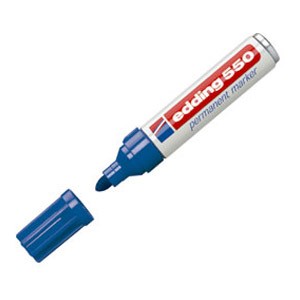 Marker permanentni 3-4mm Edding 550 plavi