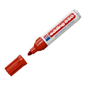 Marker permanentni 3-4mm Edding 550 crveni