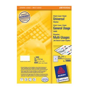 Etikete ILK 38x21,2mm pk100L Zweckform 3666
