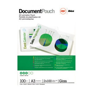 Folija za plastificiranje 100my A3 sjajna pk100 GBC