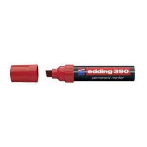 Marker permanentni 4-12mm Edding 390 crveni
