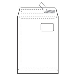 Kuverte - vrećice C4-PD BB strip 90g pk250