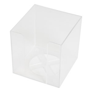 Blok kocka pvc 9,2x9,2x9,5cm - prazna prozirna
