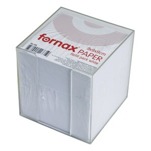 Blok kocka pvc 9,2x9,2cm s papirom bijelim