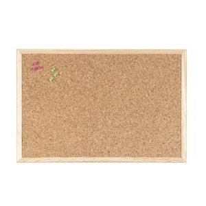 Ploča pluto 90x60cm jednostrana drveni okvir Bi-Office