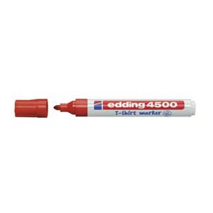 Marker za tekstil 2-3mm Edding 4500 crveni