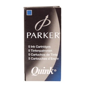 Tinta za nalivpero patrone pk5 Parker S0116240 plava