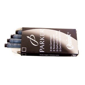 Tinta za nalivpero patrone pk5 Parker S0116200 crna