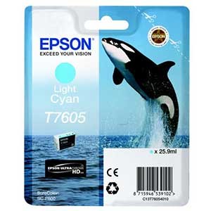 Epson T7605 SC-P600 - LIGHT CYAN