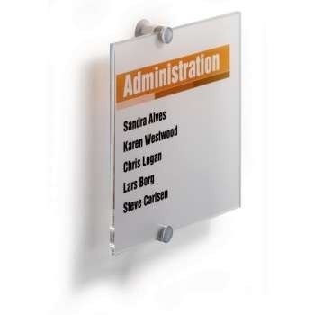 Informacijski okvir za vrata CRYSTAL SIGN 210x210mm