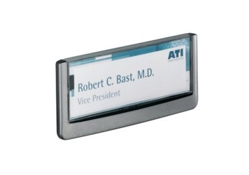 Informacijski okvir za vrata CLICK SIGN 149x52.5mm sivi