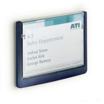 Informacijski okvir za vrata CLICK SIGN 149x105.5mm plavi