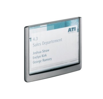 Informacijski okvir za vrata CLICK SIGN 149x148.5mm sivi
