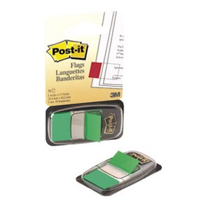 Zastavica 25,4x43,2mm 50L Post-it 3M.680-3 zelena