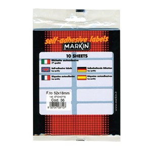 Etikete slep 52x18mm pk10L 10036 blister