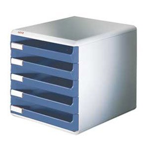 Kutija s 5 ladica Post set Leitz 52800035 plava