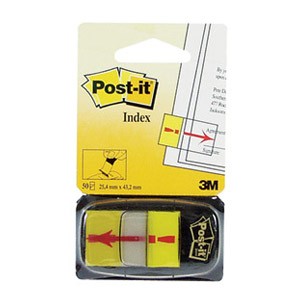 Zastavica 25,4x43,2mm 50L Post-it 3M.680-33 "!" žuta