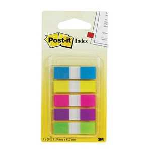 Zastavica 11,9x43,2mm 5bojax20L Post-it 3M 683-5CB