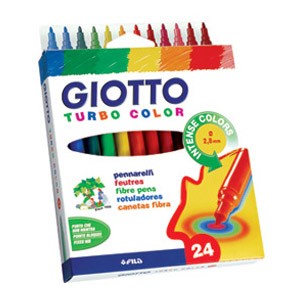 Flomaster školski 24boje Giotto Turbo Color Fila 0715 blister