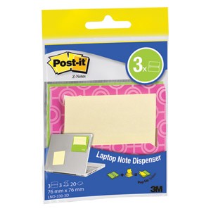 Blok samoljepljiv "Z" 76x76mm 20L pk3 Post-it 3M.LND-330-3D