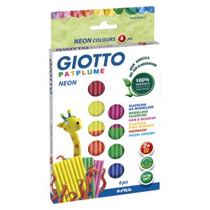Plastelin 8 neon boja x 33g Giotto Fila 513200 blister