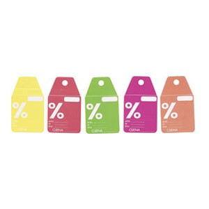 Karton za cijene srednji % pk50 fluorescentni