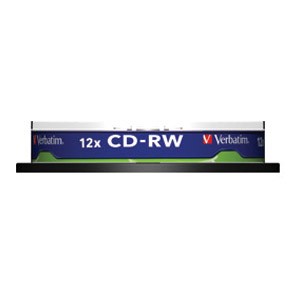 CD-RW 700/80 8x-12x spindl silver pk10 Verbatim 43480