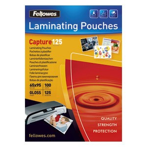 Folija za plastificiranje 125my 65x95mm sjajna pk100 Fellowes
