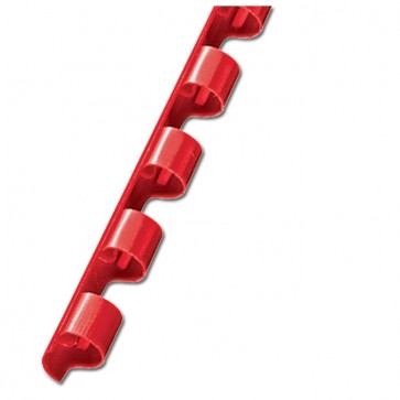 Spirala plastična fi-6mm pk100 Fellowes crvena