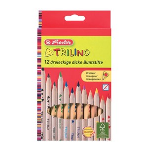 Boje drvene 12boja Trilino jumbo Herlitz 10412062 blister