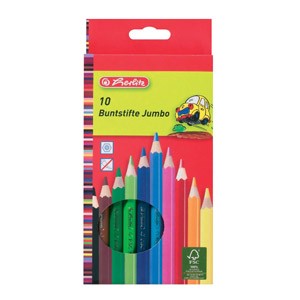 Boje drvene 10boja Jumbo Herlitz 10795276 blister