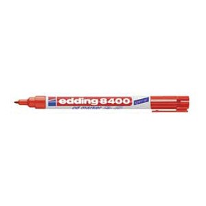 Marker za CD/DVD permanentni 0,5-1mm Edding 8400 crveni