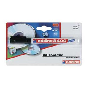 Marker za CD/DVD permanentni 0,5-1mm Edding 8400/1 crni blister