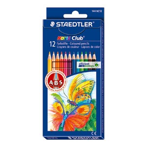 Boje drvene 12boja s gumicom Noris Staedtler 14450NC12 blister