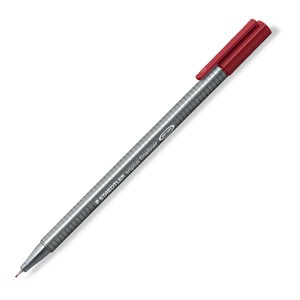 Flomaster fineliner triplus 0,3mm Staedtler 334-29 tamno crveni