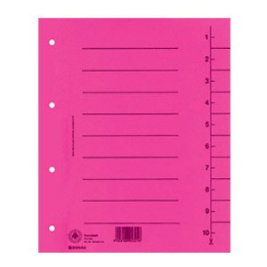 Pregrada kartonska A4 250g Donau 8610001-16 roza