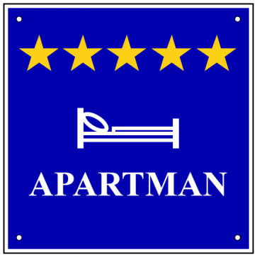 Ploča za apartman - APARTMAN 5*