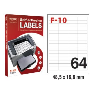 Etikete ILK 48,5x16,9mm pk100L Fornax F-10