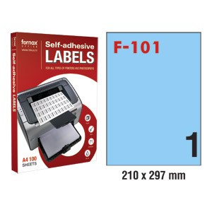 Etikete ILK 210x297mm pk100L Fornax F-101 plave