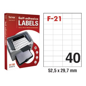 Etikete ILK 52,5x29,7mm pk100L Fornax F-21